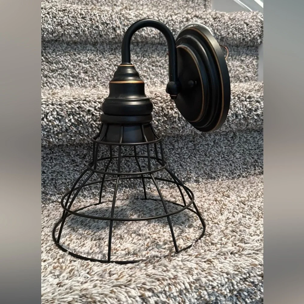 Brass Wall light home decor farmhouse. (Wired) Lowe’s